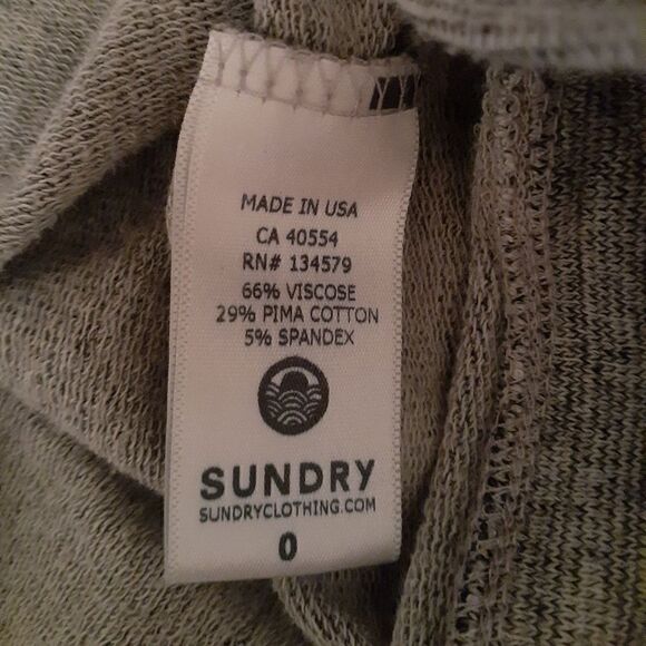 Sundry Gray Oversized "Obsessed" Graphic Sweatshirt sz.0/XS MSRP $72 - Picture 6 of 6